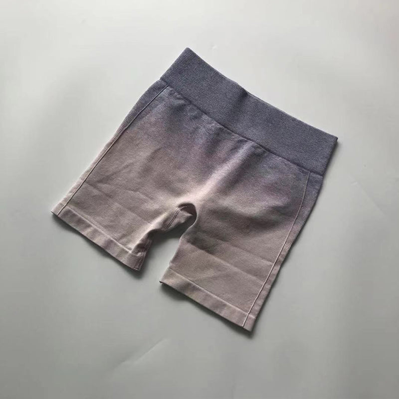 Anti-light Fast-drying Running Fitness Three-point Pants High Waist Peach Yoga Pants