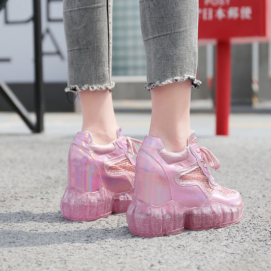 Frozen Shoes Trifle Platform Mesh Sneakers Breathable
