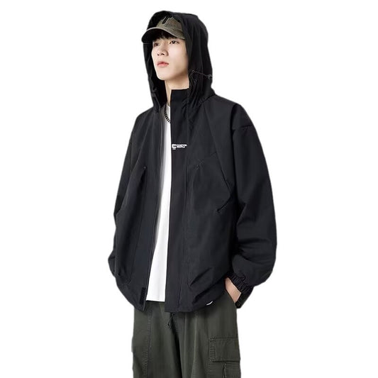 Mens New SpringAutumn Loose Casual Versatile Jacket