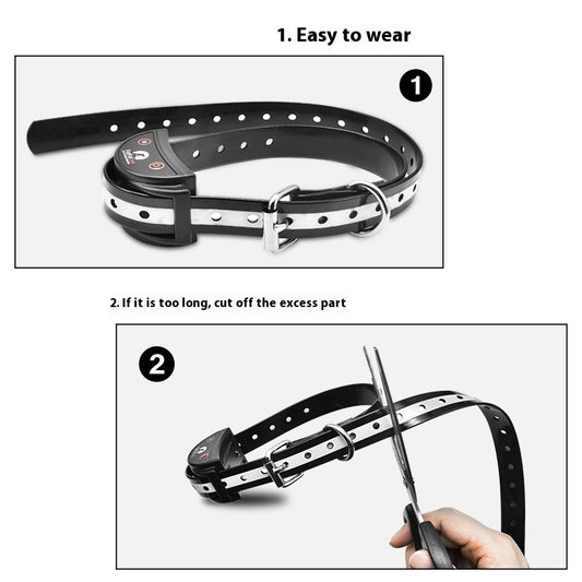 Pet Bark Suppressant Collar With Training Device TPU