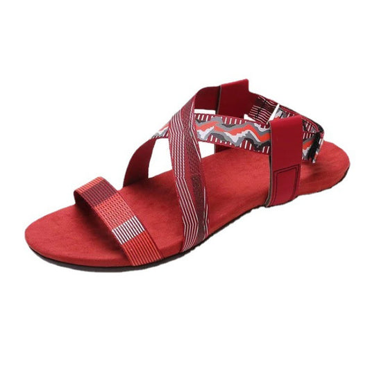 Women's Velcro Peep Toe Beach Sandals