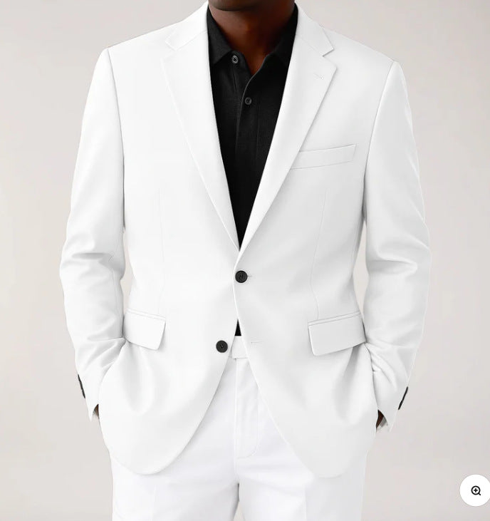Men's Digital Print Long Sleeve Suit Jacket