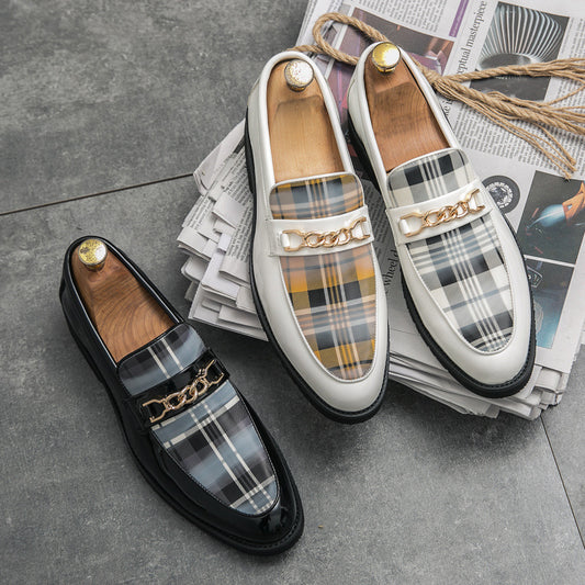 Pointed Casual Leather Shoes Men's Shoes