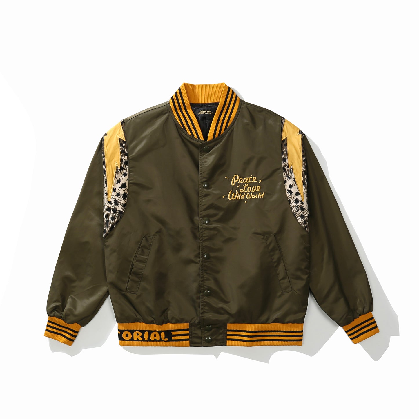 Men's Street Retro High Street Leopard Print Versatile Breasted Jacket