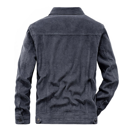 Vintage Corduroy Men's Spring And Autumn Thin Jacket