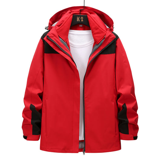 Waterproof Three-in-one Warm Workwear Embroidery