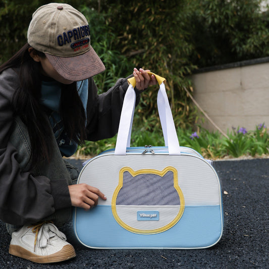 Outdoor Portable Foldable Large Capacity Breathable Cat School Bag