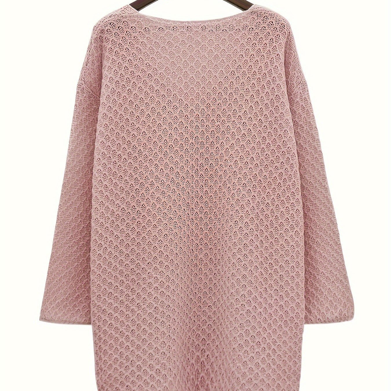 Women's Loose V-neck Plus Size Long Sweater
