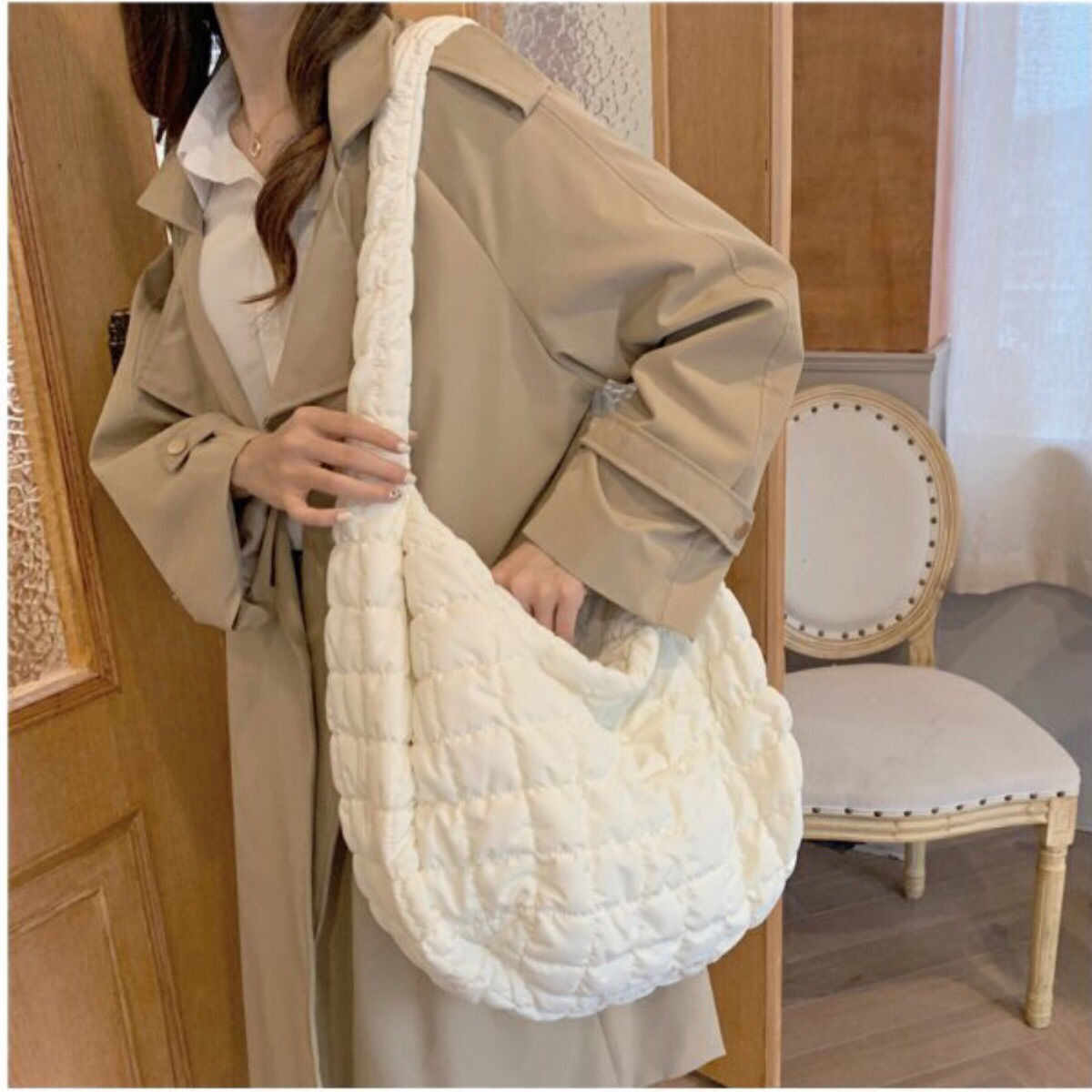 Pleated Casual Cool Shoulder Messenger Bag