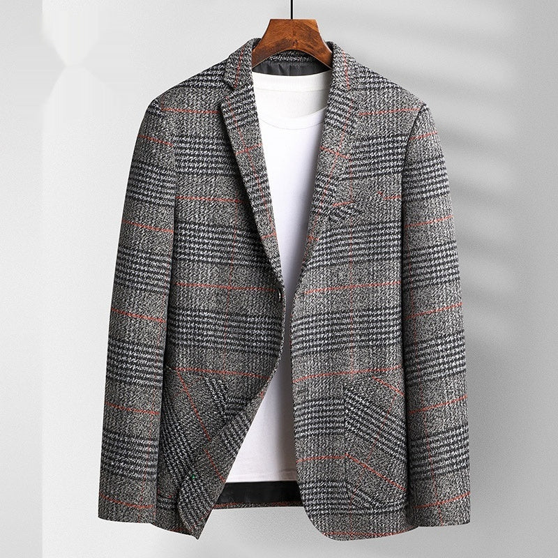 High End Autumn And Winter Middle-aged Men's Suit