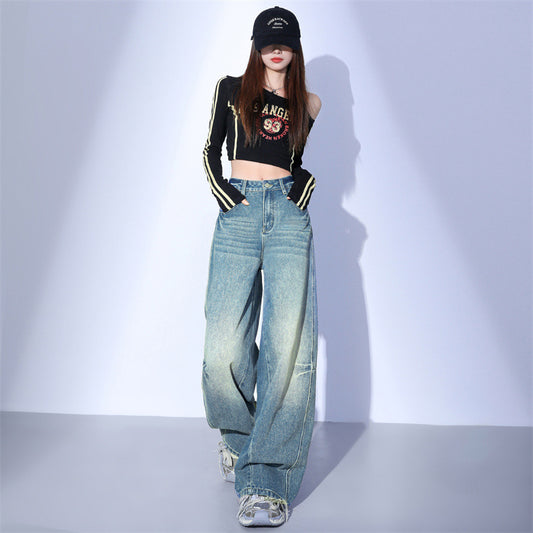 Heavy Industry Machete Versatile Fashion Mopping Jeans