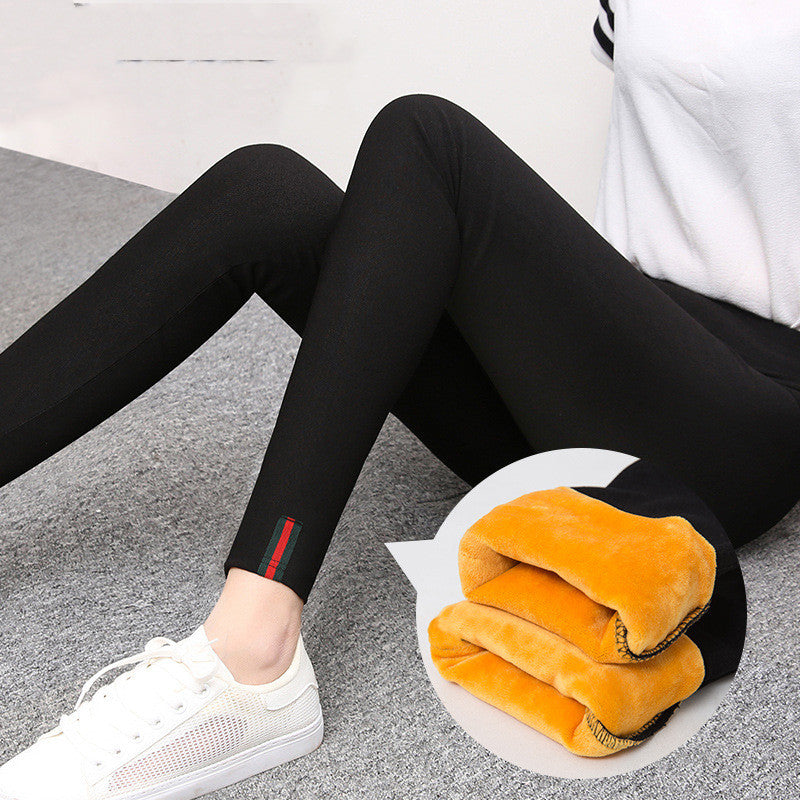 Women's Outer Wear Fleece Thickened Pencil Pants