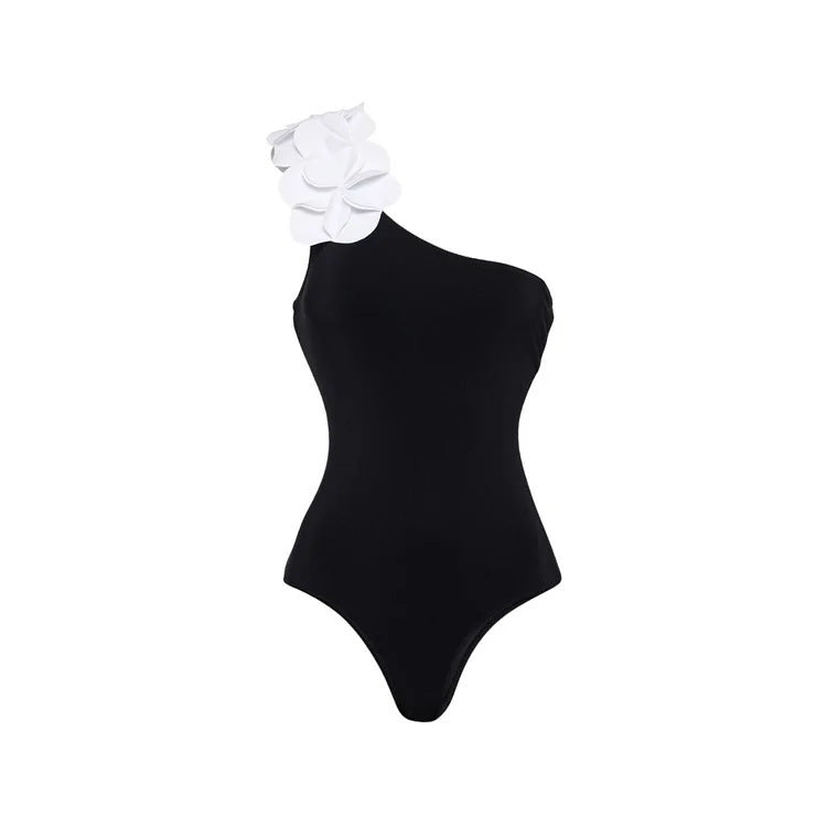 Green Bandeau One Piece Swimsuit With Wrap Skirt Set