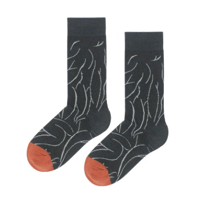 Autumn and winter personality Europe and the United States abstract art socks men and women couples college wind tube socks street tide socks