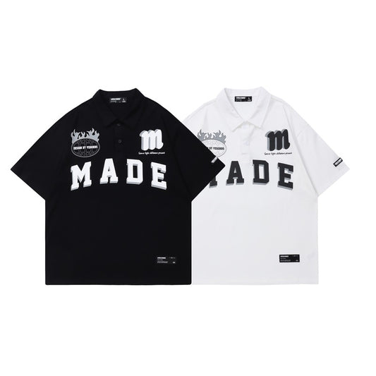 Vintage Loose Men's Half Sleeve T-shirt