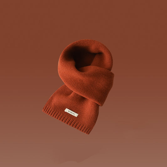 Snavset orange baret i uld til piger efterår og vinter