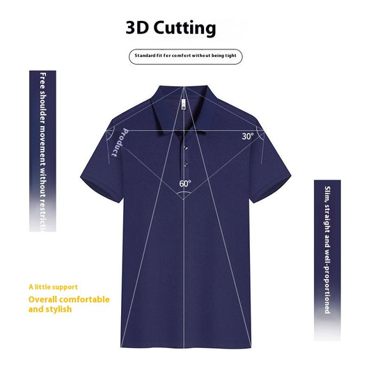 Work Clothes Lapel Short Sleeve