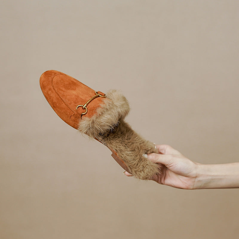 Fluffy Sheep And Suede Bunny Slippers
