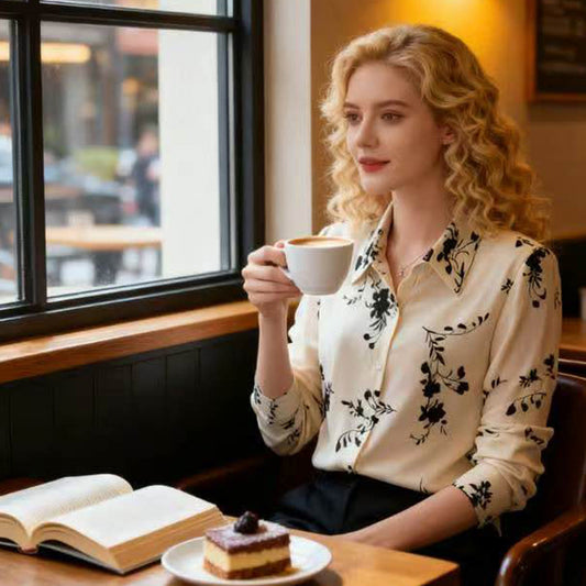 Women's Chiffon Long Sleeve Shirt