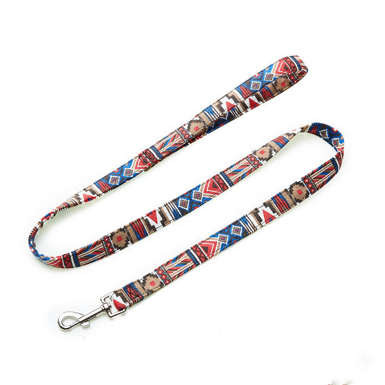 Ethnic bohemian colored traction rope