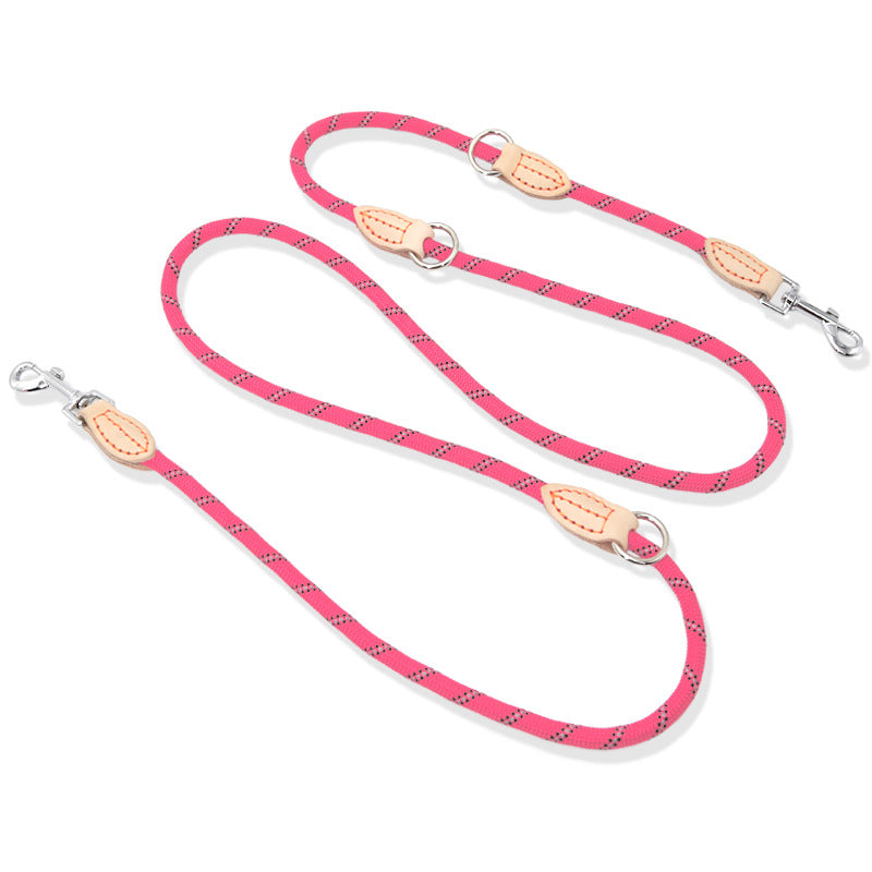 Multifunctional Hook And Chain Sewing Leather Dog Rope