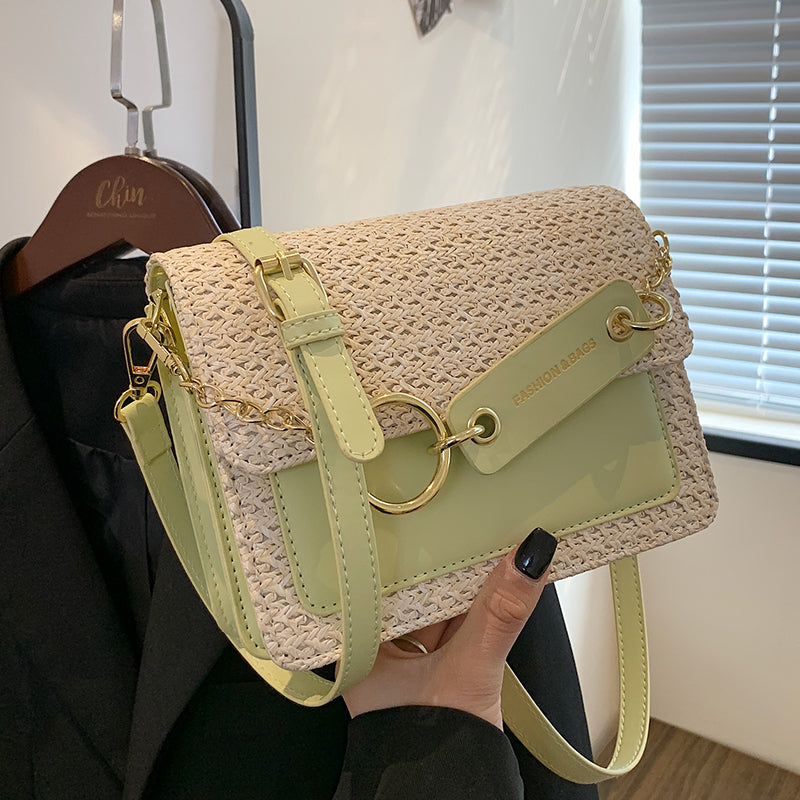 New Fashion Single Shoulder Crossbody Women's Braided Small Square Bag