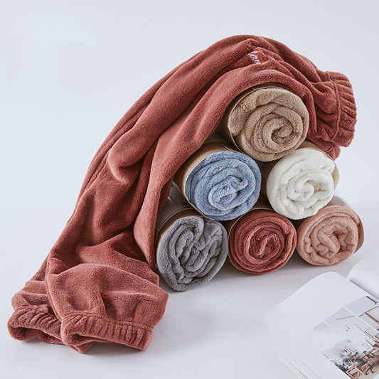 Korean Style Warm Coral Fleece Casual Loose Pajamas
