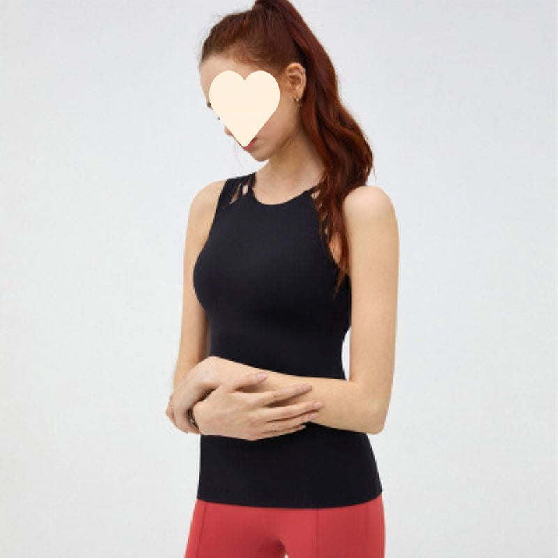 Elastic Slimming Yoga Jacket Vest Women's Sexy Multi-shoulder