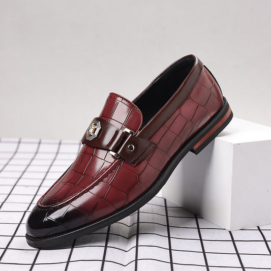 Men's Plus Size Plaid Casual Loafers