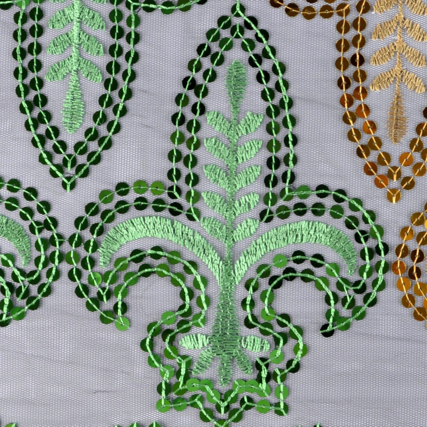 Three-color Christmas Carnival Embroidered Sequins Scarf
