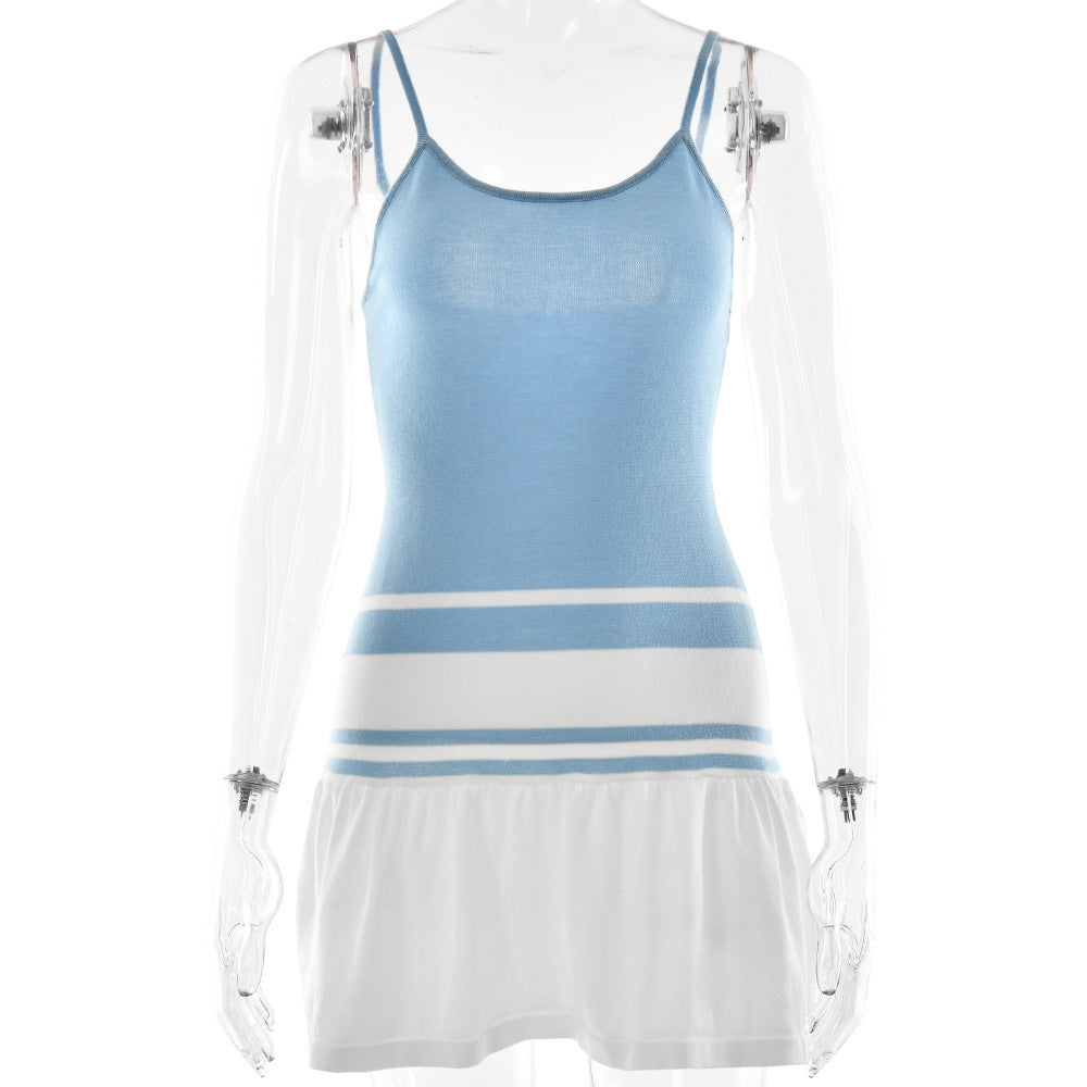 New European And American-style Strapless Slip Dress