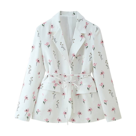 Women's Fashion Unique Sweet Floral Coat