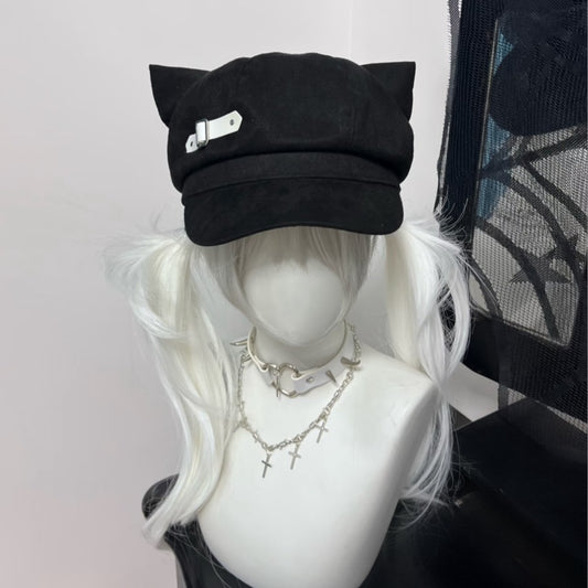 Cat Ears Beret Children Sweet Cool Soft Cutie Cute