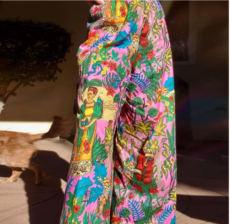 Women's Printed Casual Pants Factory Direct