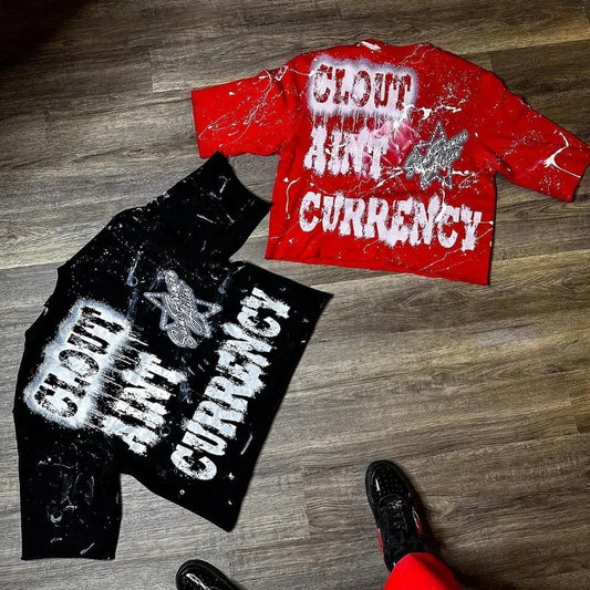 American Street Letters Printed Loose Top