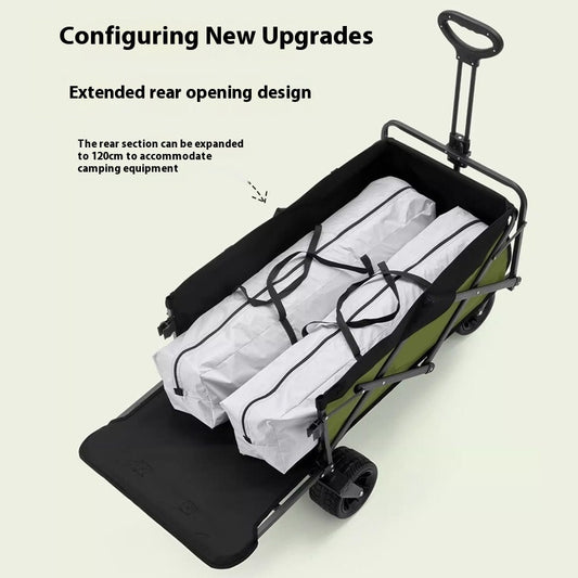 Rear Camp Trailer Outdoor Folding Oversized Camping Hand Buggy