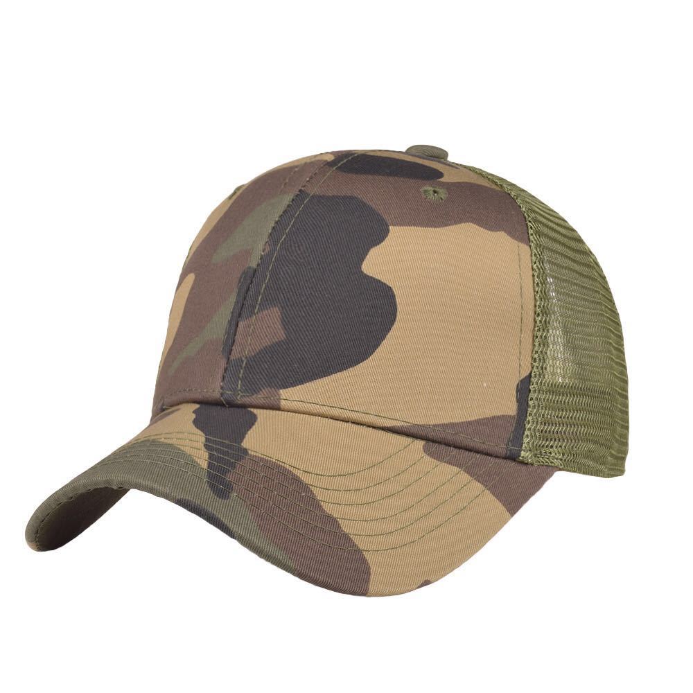 Sommerlejr Udendørs Bomuld Camouflage Baseballkasket