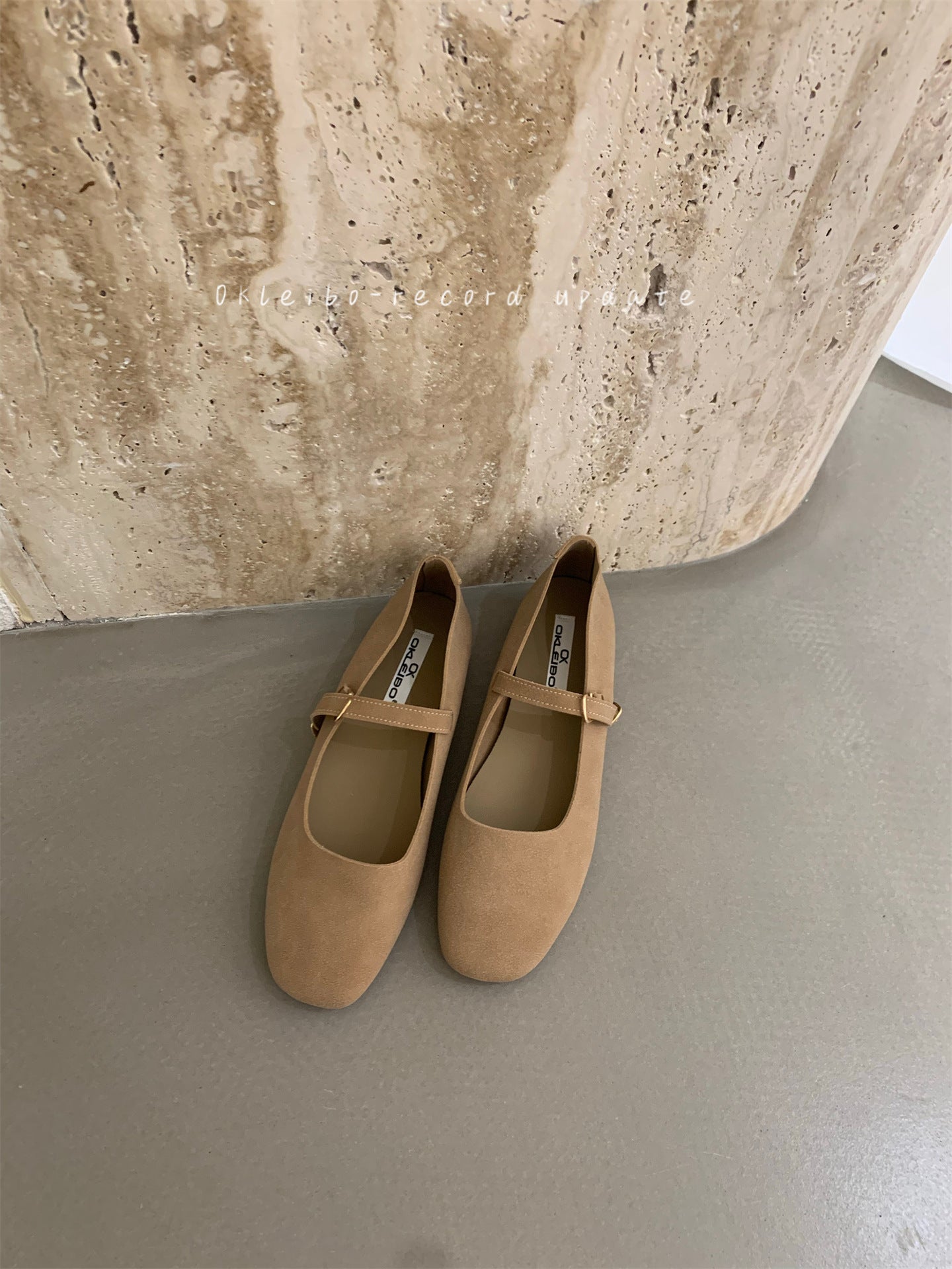 Spring New Retro Frosted Leather Simple Comfortable Soft Bottom Flat Low-cut Shoes