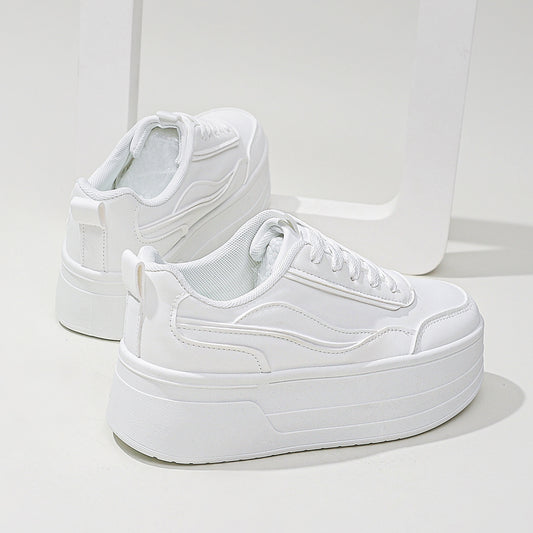 Japanske og koreanske platformssportssneakers høje sneakers afslappede damesko