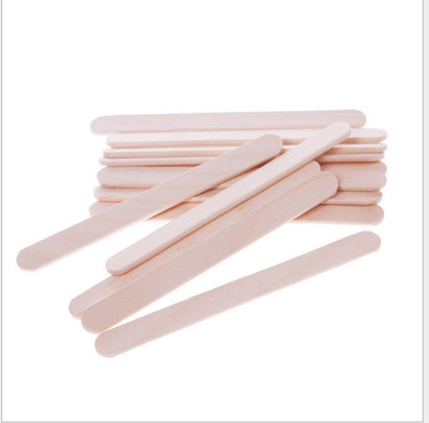 50Pcs Burlywood Ice-lolly Stick Natural Wooden Ice Cream Sticks Kids Hand Craft Making Ice Cream DIY Popsicle Sticks