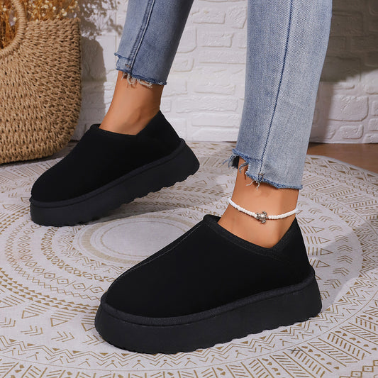 Plus Size Thick Bottom For Outdoors Short Snow Boots