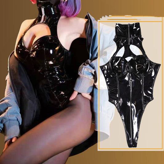 Latex Ammonia Three-dimensional Chest Bust Bodysuit