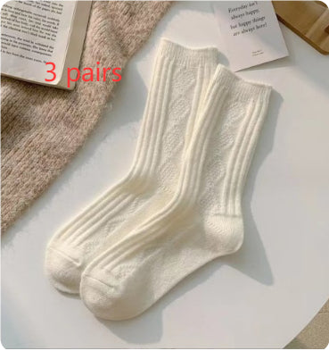 Women's Fashion Rhombus Wool Socks