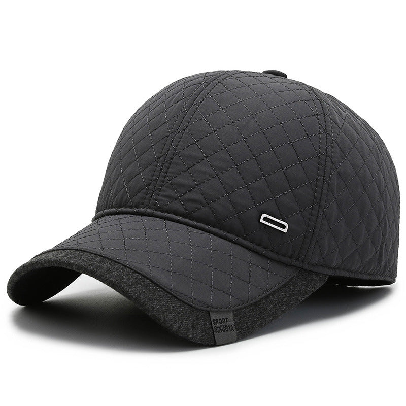Men's Fashionable And Simple Padded And Thickened Warm Cotton Hat