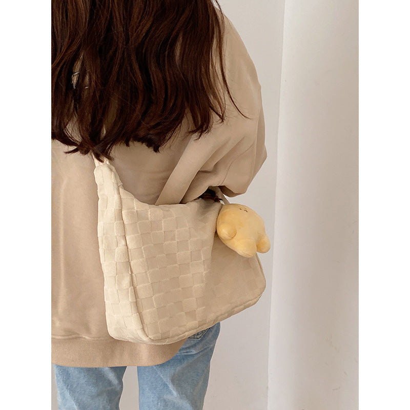 Women's Fashion Simple Single Shoulder Handheld Tote Bag