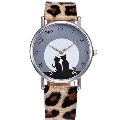 Fashion And Casual PAPHITAK Couple Cat Wrist Watch For Women
