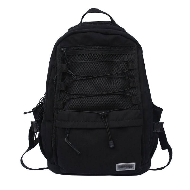 Vintage Student Street Cool Nylon Large Capacity Backpack
