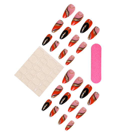 Wear Armor Medium Rhinestone Fake Nail Patch
