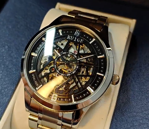 Men's Hollowed-Out Automatic Mechanical Watch