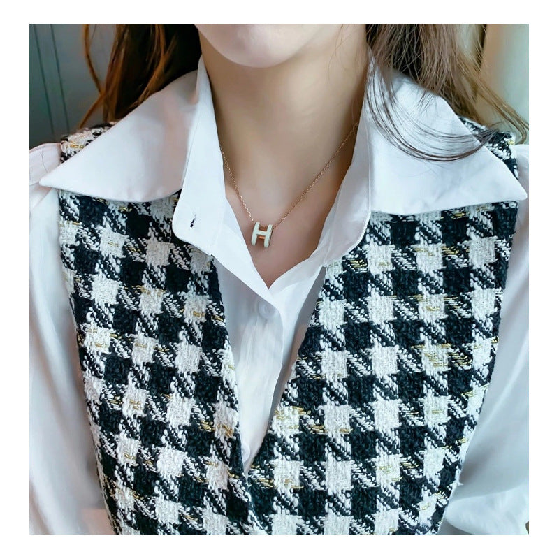 Ensemble deux pièces gilet léger Yujie frit de tempérament à petite senteur de rue